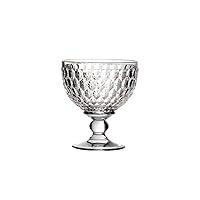 Villeroy & Boch - Boston Champagne Coupe/Dessert Bowl, Versatile Crystal Glass for Drinks or Desserts, Dishwasher Safe, Transparent, 12.5 cm