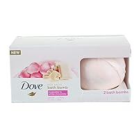 Dove Milk Swirls Bath Bombs, Rosewater & White Chocolate, 2 CT, 2.8 Oz Ea 2 CT