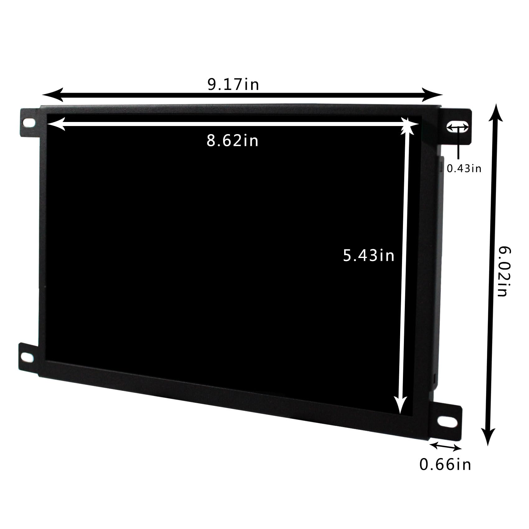 VSDISPLAY 10.1 Inch 1280x800 IPS Small LCD Screen 1000 Nits High Brightness Display Panel with Metal Case,Supports HD-MI USB Video Input