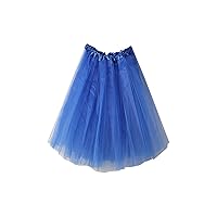 Women's Mesh Layer Tutu Skirt Fluffy Tulle Skirts for Women Adult Dance Skirt Lightweight Tutus for Halloween Graduation