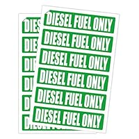 12 Pack DIESEL FUEL ONLY Decals / Labels / Markers / Weatherproof and Chemical Resistant Stickers