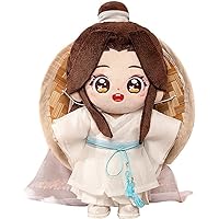 Anime Heaven Official’s Blessing XieLian Hua Cheng Soft Dress up Doll Tian Guan Ci Fu Xie Lian Cute Plush Stuffed Toys (Xie Lian Doll), White, 20cm