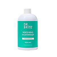 Dr. Brite Mint Whitening Mouthwash | Whitens with Activated Charcoal | Vegan + Made with Natural and Nourishing Ingredients | Alcohol Free | Promotes Healthy Gums | Eliminates Bad Breath