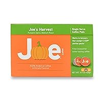 Joes Harvest Pumpkin Spice Flavored Coffee Single Serve Cups (24 pack) Wake Up Joe Coffees Pods Cup Individual Fall Autumn Flavor, 1