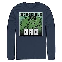 Marvel Tall Size Classic Incredible Dad Men's Tops Long Sleeve Tee Shirt