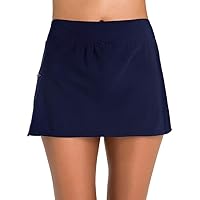 Penbrooke Shape Solver Women's Solid Skirt with Side Pocket Swim Bottom Separate
