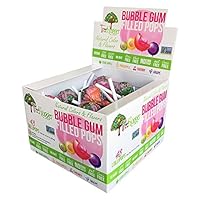 Tree Hugger Bubble Gum Filled Pops Display Box, Great for Big Fun, 48 Count