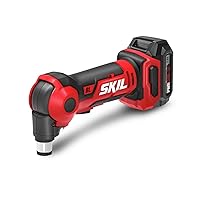 SKIL PWR CORE 12 Brushless 12V Auto Hammer Kit includes 2.0Ah Lithium Battery and PWR JUMP Charger - AH6552A-10, Red