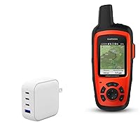 BoxWave Charger Compatible with Garmin inReach Explorer+ - PD miniCube (100W), 100W 3 PD Port Wall Charger International - Winter White