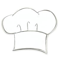 PinMart's Chef's Baker's Hat Culinary Kitchen Enamel Lapel Pin