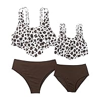 Mommy and Daughter Matching Swimsuits,One or Two Piece Bikini Set Swimwear Bathing Suits for Women,Girls