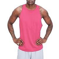 Men's Quick Dry Workout Tank Top Gym Muscle Tee Fitness Bodybuilding Sleeveless T Shirt Regular-Fit Tank Top