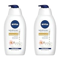 Nourishing Botanical Blossom Moisturizing Body Wash for Dry Skin, 30 Fl Oz Pump Bottle (Pack of 2)