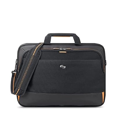 Solo New York Focus 17.3 Inch Laptop Briefcase, Black