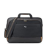 New York Focus 17.3 Inch Laptop Briefcase, Black