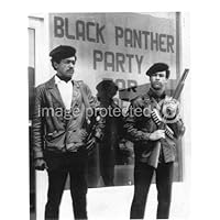 AGS - Black and White Poster of Black Panther Party HQS w Bobby Seale and Huey Newton - 24x36