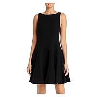 Armani Womens Black Sleeveless Above The Knee Fit + Flare Formal Dress Size: 40