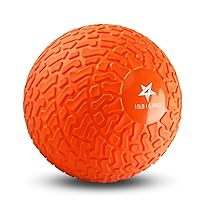 Upgraded Version Durable Solid Slam Medicine Balls from 10-40lbs, multicolor options (15 Lbs, Orange)