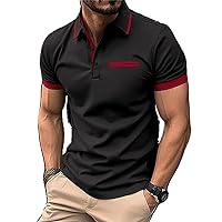Simplicity Letter Print Shirt for Men Summer Outdoor Sports Golf Clothing Lapel Short Sleeve Button Shirts
