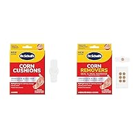 Dr. Scholl's Corn Cushion 6ct & Removers 6ct Bundle for Fast Removal & All-Day Pain Relief