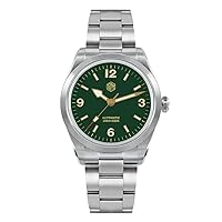 San Martin 38MM SN0107G Retro Classic Men Luxury Watch NH35 Fashion Sport Automatic Mechanical Stainless Steel Diving Wristwatches (with Logo)