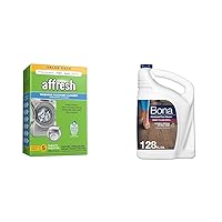 Affresh Washing Machine Cleaner & Bona Hardwood Floor Cleaner Refill - 128 fl oz - Unscented - Refill for Bona Spray Mops and Spray Bottles - Residue-Free Floor Cleaning Solution for Wood Floors