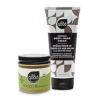 All Good Hand & Skin Relief Combo Set - Moisturize Dry Cracked Skin - Organic Handcrafted Balm & Coconut Lotion