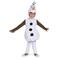 Disguise baby-boys Olaf Toddler Classic Costume, Official Frozen Halloween CostumeCostume