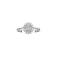 Rylos 14K White Gold Classic Halo Ring: Diamonds, 6X4MM Oval Gemstone - Birthstone Jewelry for Women - Stunning Diamond Gold Ring Sizes 5-10