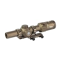 TANGO-MSR LPVO 1-8x24mm SFP Tactical Riflescope Waterproof Shockproof Gun Scope with 30mm Maintube, Illuminated Reticle, Lens Covers & Cantilever Mount