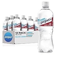 Black Cherry, Zero Calorie Sports Drinking Water with Electrolytes and Vitamins C&E, 16.9 Fl Oz(Pack of 12)