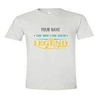 Personalized Funny Quote T-Shirt “(Your Name) The Man, The Myth, The Legend” for Men, Teens, Adult Unisex T Shirt