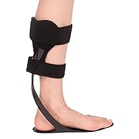 Carbon Fiber AFO Foot Drop Bracket, AFO Foot Drop Brace Ankle Foot Orthosis, for Foot Drop, Stroke, Hemiplegia, Tendon And Calf Stretching, Gait Assist Support Bracket,Right,S