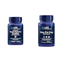 Enhanced Super Digestive Enzymes & Probiotics 60 Vegetarian Capsules and One-Per-Day Multivitamin 60 Tablets
