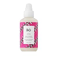 R+Co Zipper Multitasking Styling Lotion | Adds Shine + Flexible Hold + Fights Frizz | Vegan + Cruelty-Free | 6 Oz