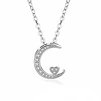 The Moon Represents My Heart Pendant Fashion Necklace Sweet Love Necklace Female Tide Clavicle Chain