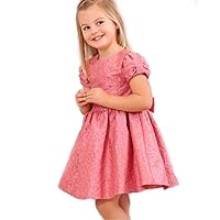 Jacquard Flower Special Occasion Dress (Size 6)