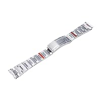 Brushed 904L Stainless Steel 20mm Watch Band Replace for Rolex Strap for Submariner SUB GMT Glide Folding Buckle (Color : 904L Stainless, Size : 20mm)