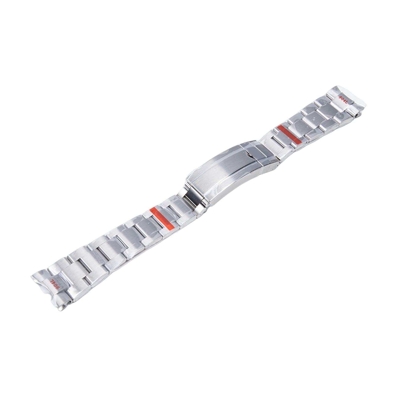 FULNES Brushed 904L Stainless Steel 20mm Watch Band Replace For Rolex Strap For Submariner SUB GMT Glide Folding Buckle