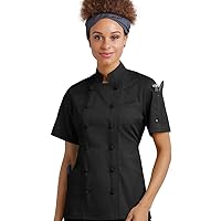 Women's Chef Coat with Knotted Cloth Buttons