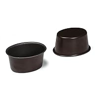 Paderno World Cuisine Oval Aspic 230210 Steel France WGC23 Baking Pan, Black, 4.2 fl oz Capacity, 1.6 oz Weight