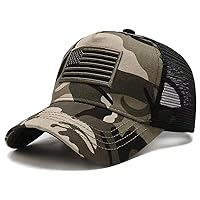 American Flag Baseball Cap Trucker hat for Men Women Low Profile USA Army Tactical Operator Dad Hat
