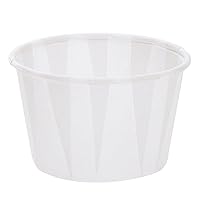 White Gelatin Paper Shot Cups (1.25 Oz) 40 Count - Premium Quality, Perfectly Sized & Disposable - Great For Parties & Events