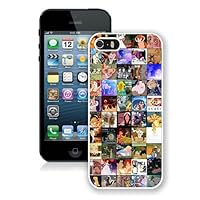 Disney Collage White Shell Case for iPhone 5 5S,Fashion Cover