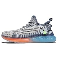 Large Size Casual Shoes, Fly Woven Men's Shoes, Breathable Korean Version, Trendy Sports Shoes, Breathable and Non Slip Running Shoes, lace up mesh Shoes