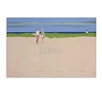GURIDO Artist Alex Katz Painting Art Poster Simple Poster (2) Canvas Poster Wall Art Decor Print Picture Paintings for Living Room Bedroom Decoration Unframe-style 12x08inch(30x20cm)
