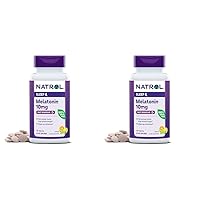 Natrol Melatonin 10mg, Citrus-Flavored Dietary Supplement for Restful Sleep, 60 Fast-Dissolve Tablets, 60 Day Supply (Pack of 2)