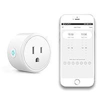 Mini Smart Plug,WiFi Outlet Works with Alexa Google Assistant, No Hub Required, ETL and FCC Listed Only 2.4GHz WiFi Enabled Remote Control WiFi Smart Socket