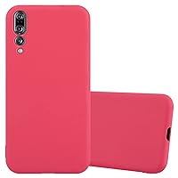 Case Compatible with Huawei P20 PRO in Candy RED - Shockproof and Scratch Resistant TPU Silicone Cover - Ultra Slim Protective Gel Shell Bumper Back Skin
