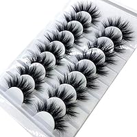 HBZGTLAD new 8 pairs of natural false eyelashes long makeup 3d mink eyelashes extend eyelashes (WD-01)